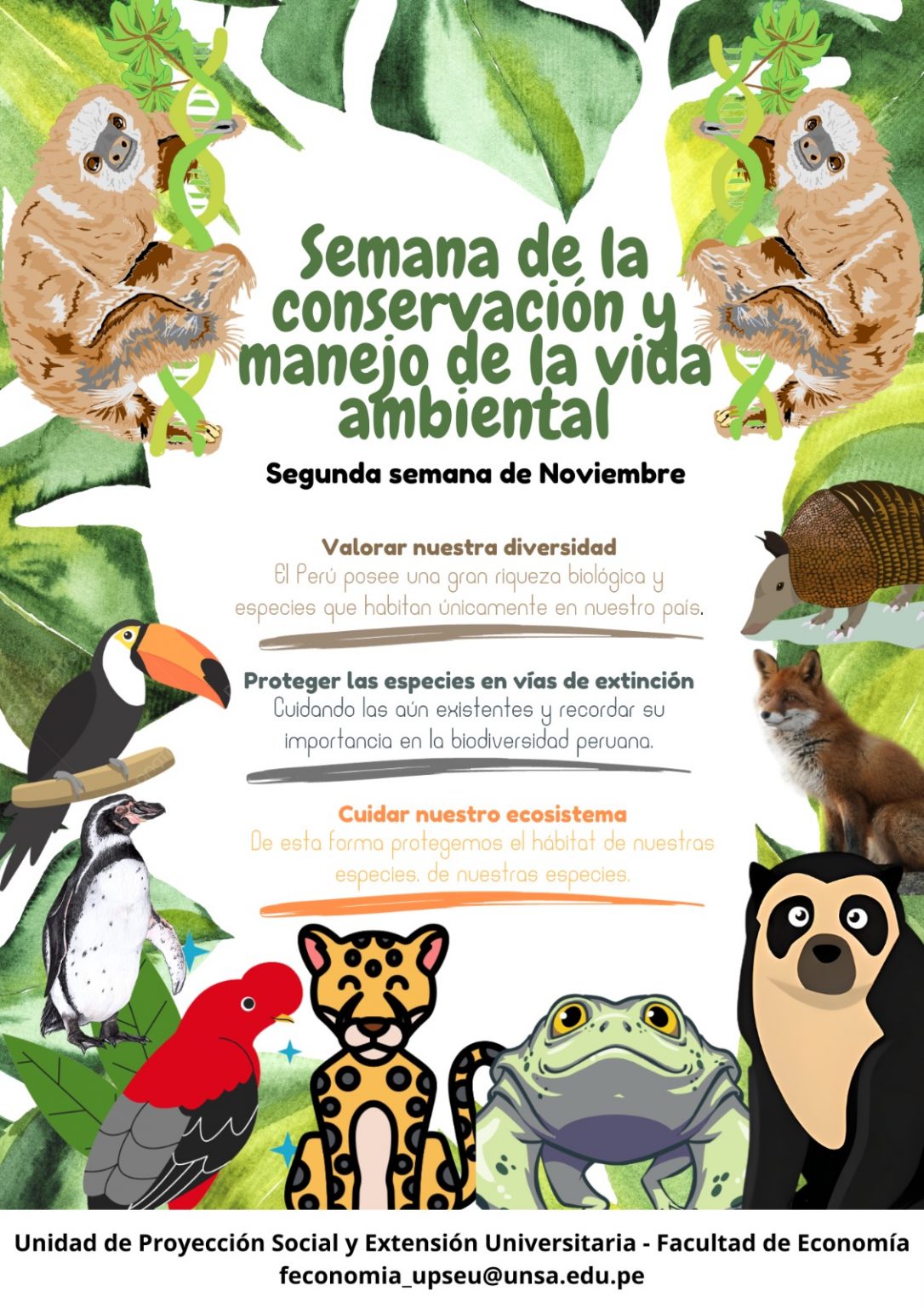 Semana De La Conservacion Y Manejo De La Vida Ambiental Unsa